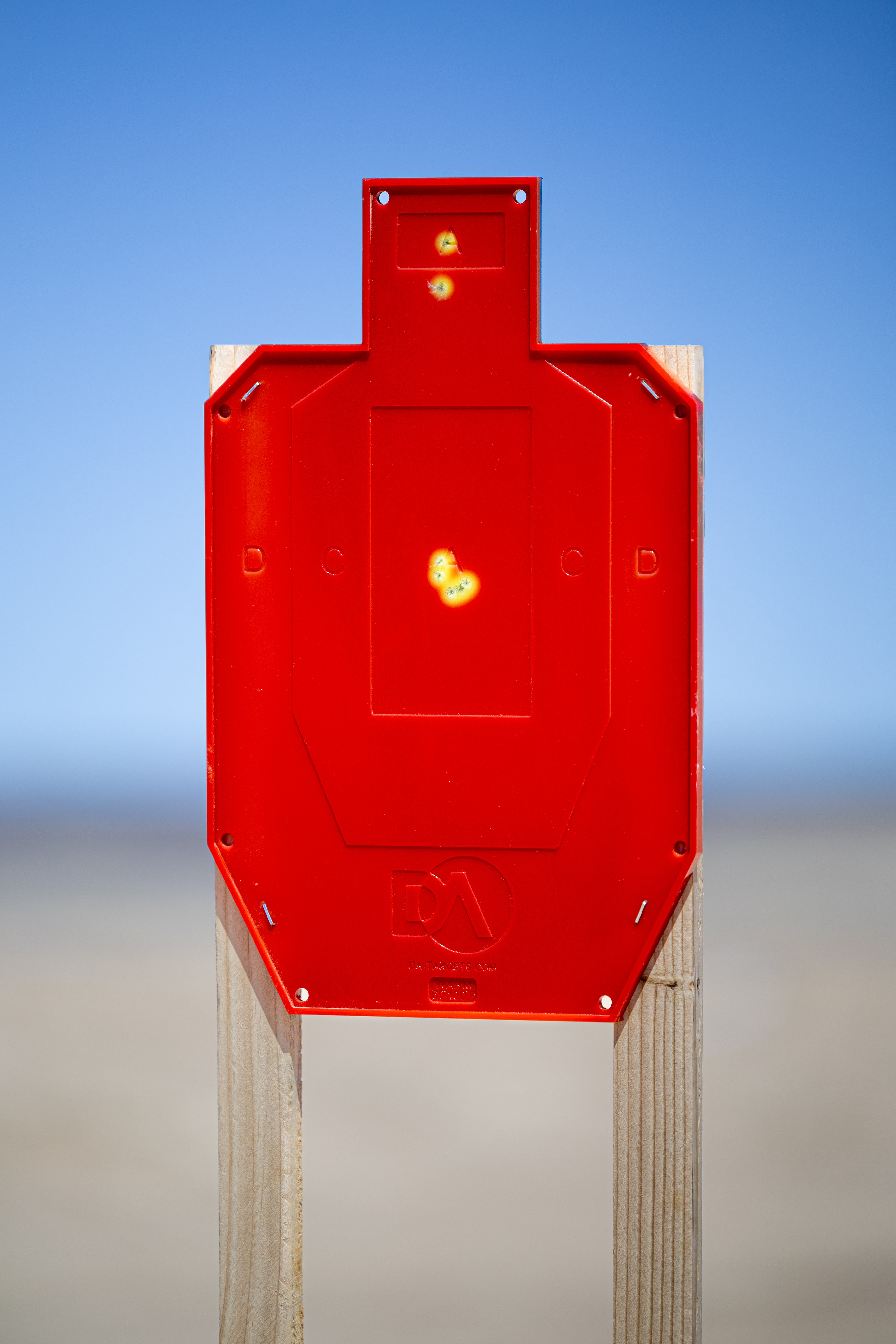 Half-Size Silhouette Color-Changing Target