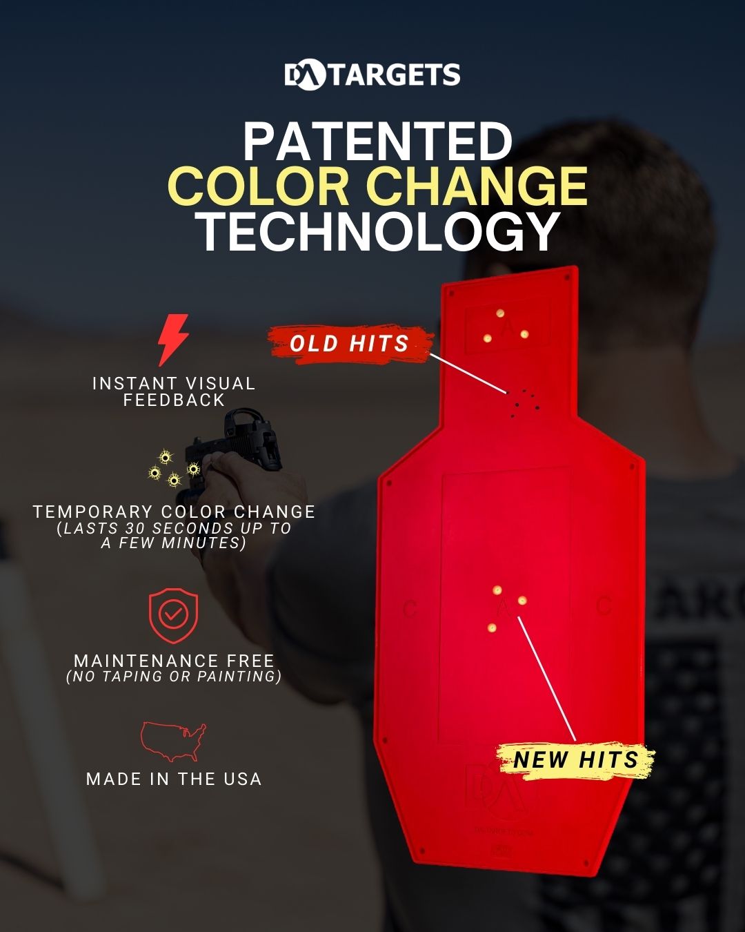 C-Zone Silhouette Color-Changing Target