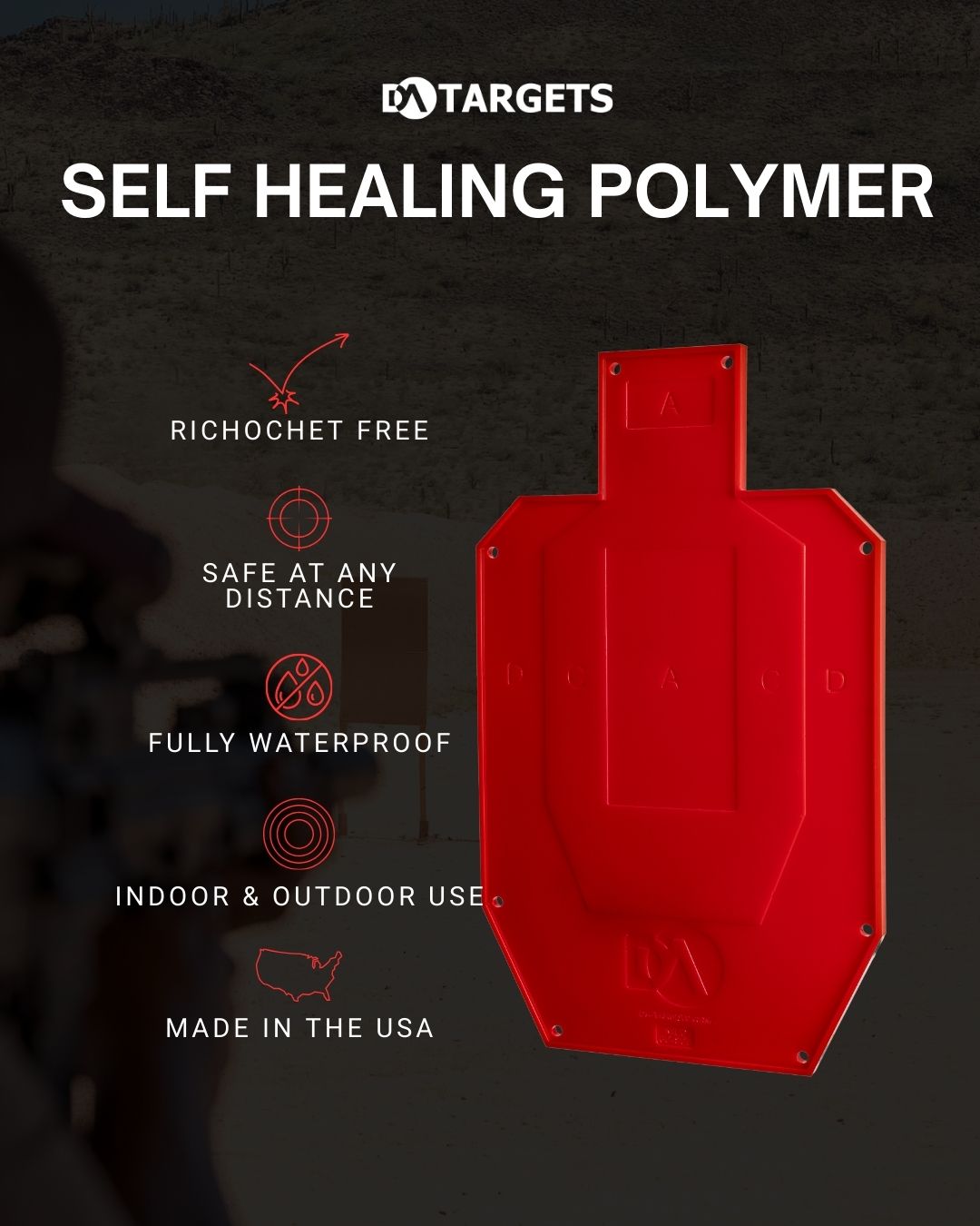Half-Size Silhouette Color-Changing Target