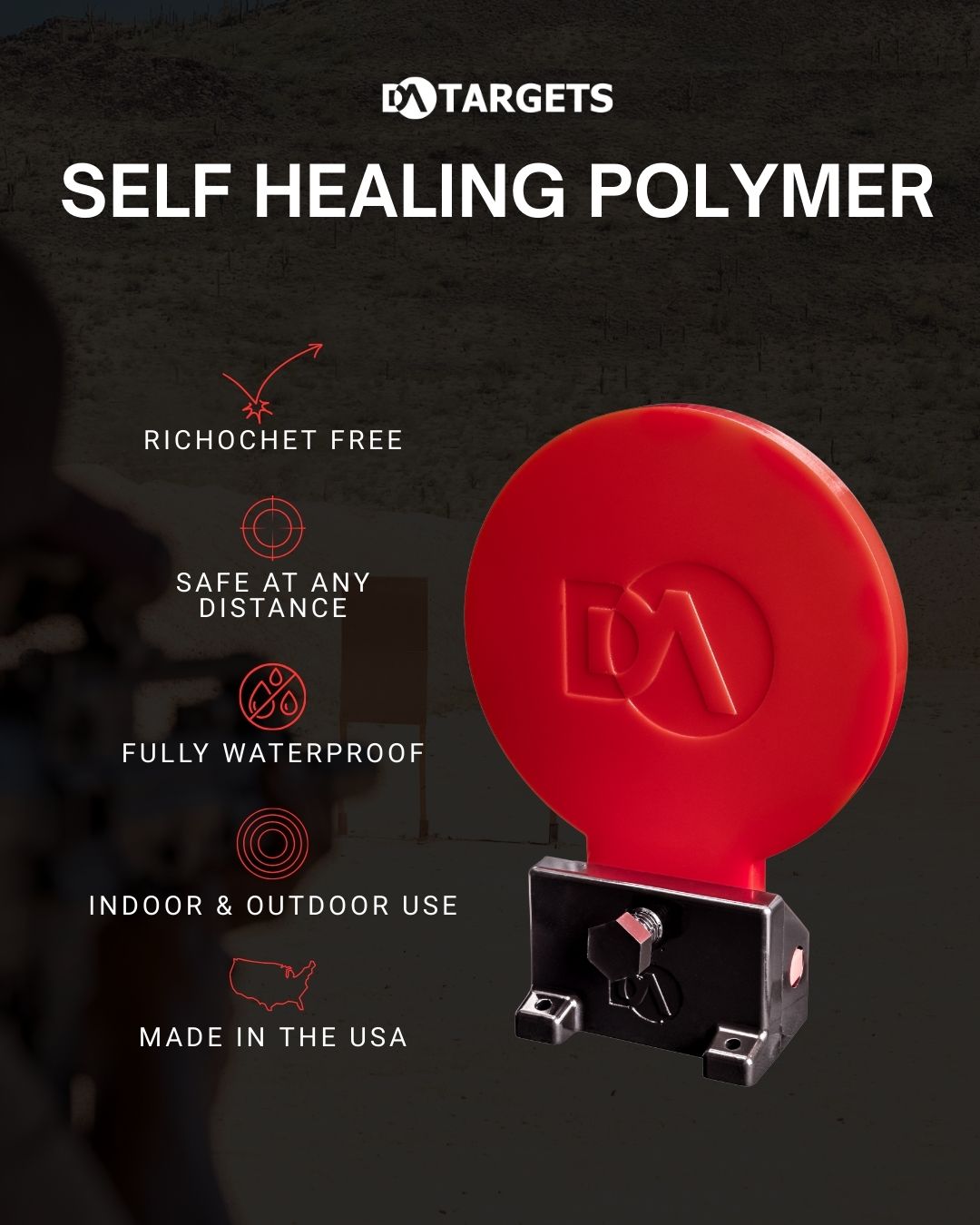 6” Knockdown Color-Changing Target