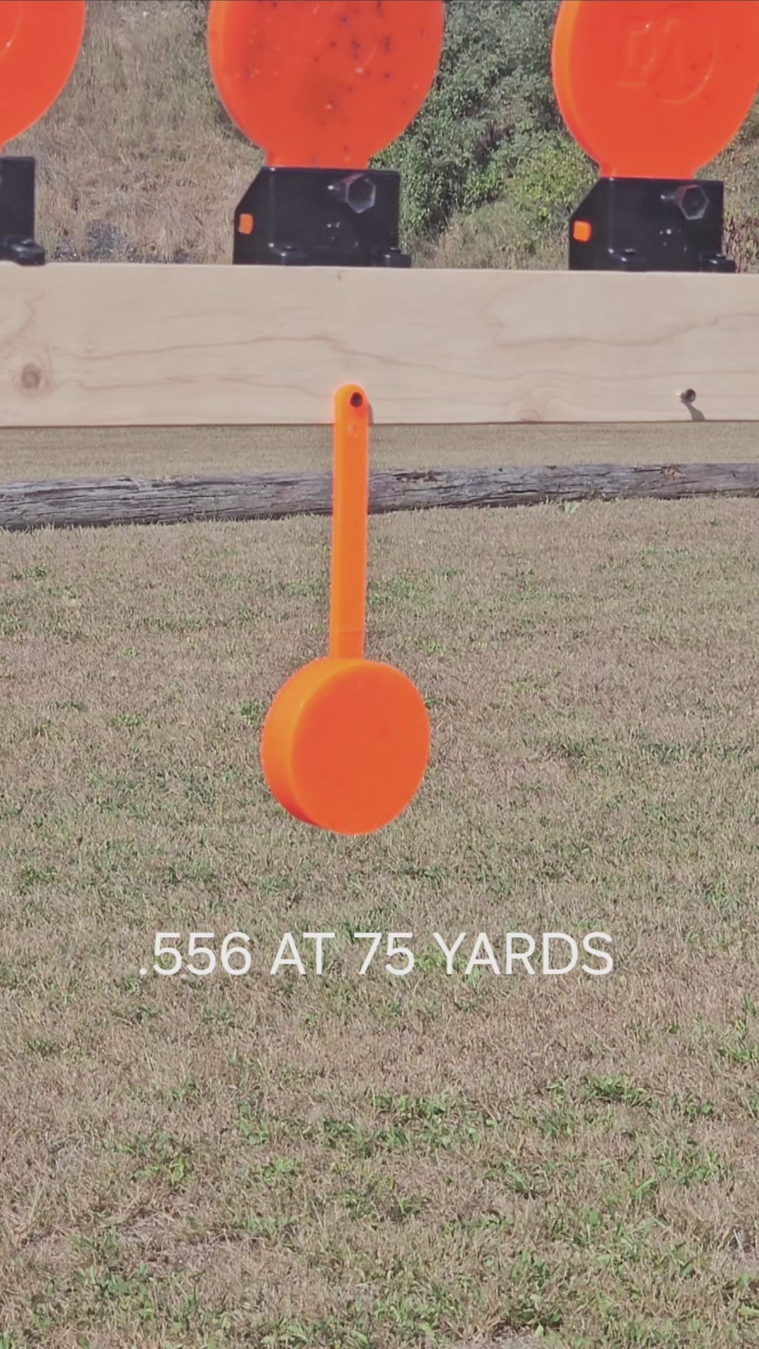 rifle target being shot by ar15
