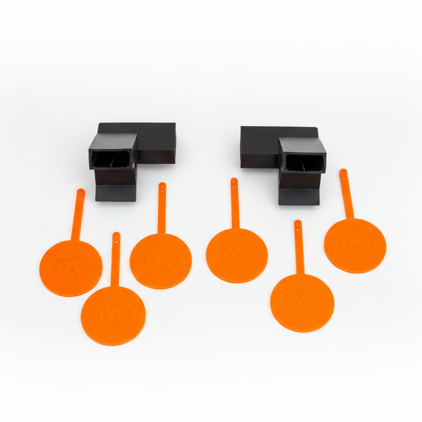 Non-Color Change Gongs and Brackets Kit- (Set of 3 or 6 Gongs and 2 Brackets)