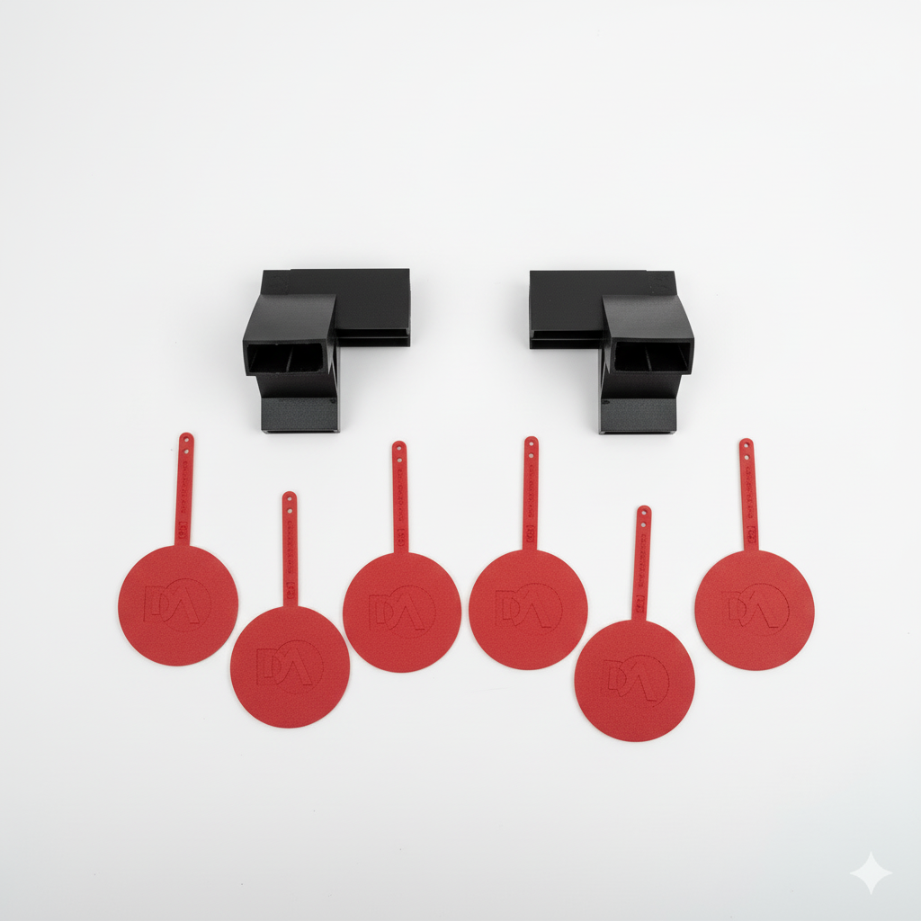 6” Color Change Gongs and Brackets Kit- (Set of 3 or 6 Gongs and 2 Brackets)