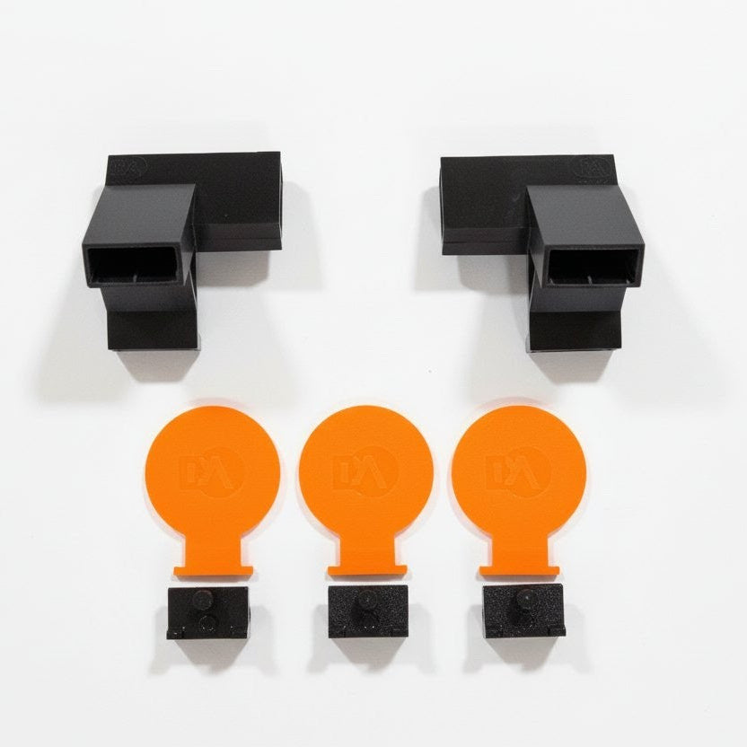 Non-Color Change Knockdowns and Brackets Kit- (Set of 3 or 6 Gongs and 2 Brackets)