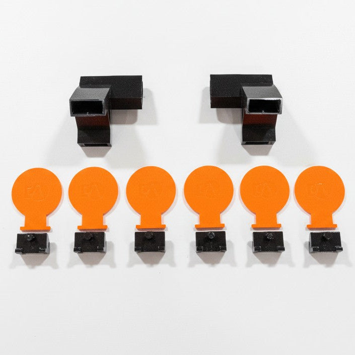 Non-Color Change Knockdowns and Brackets Kit- (Set of 3 or 6 Gongs and 2 Brackets)