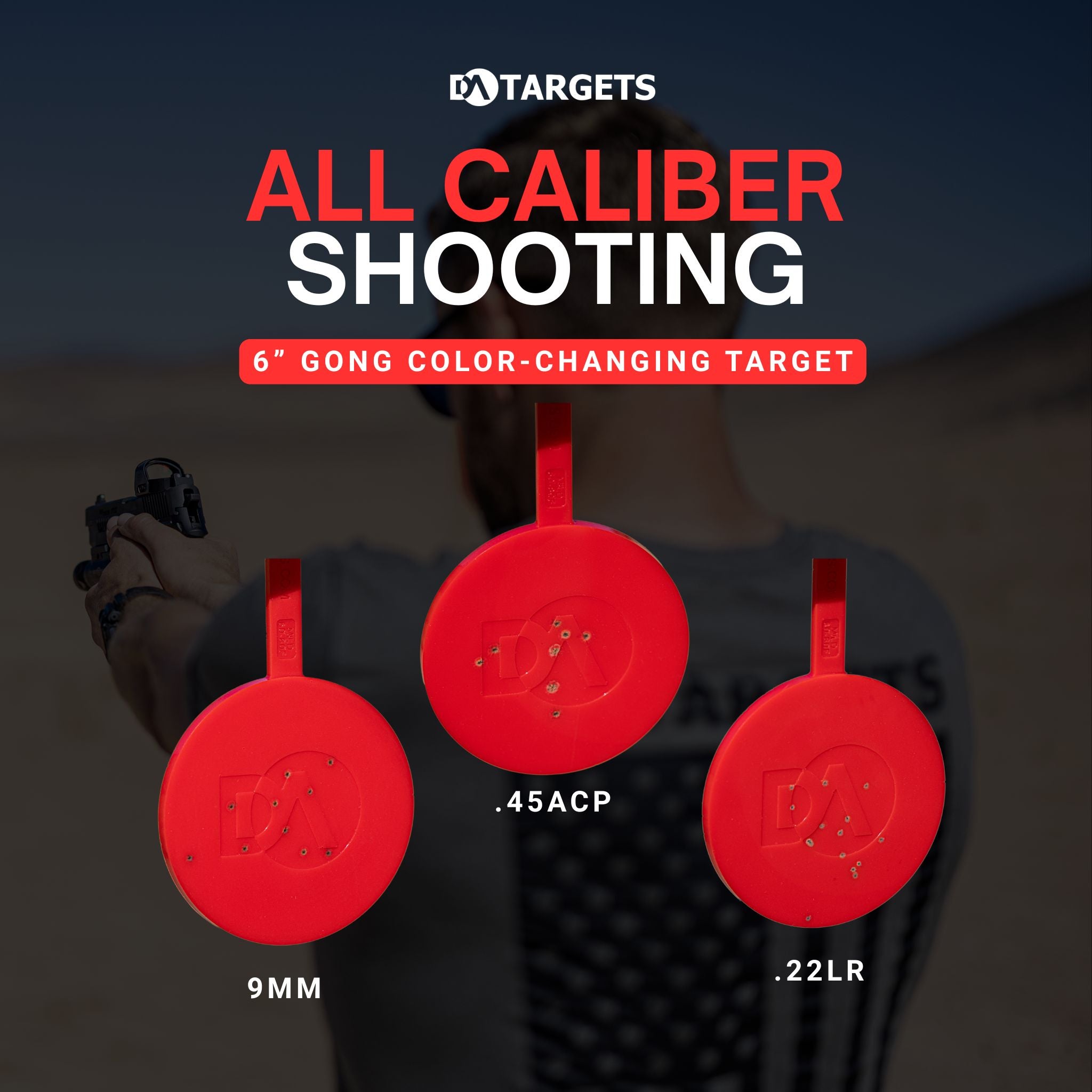 6” Knockdown Self-Healing Shooting Targets | DA Targets