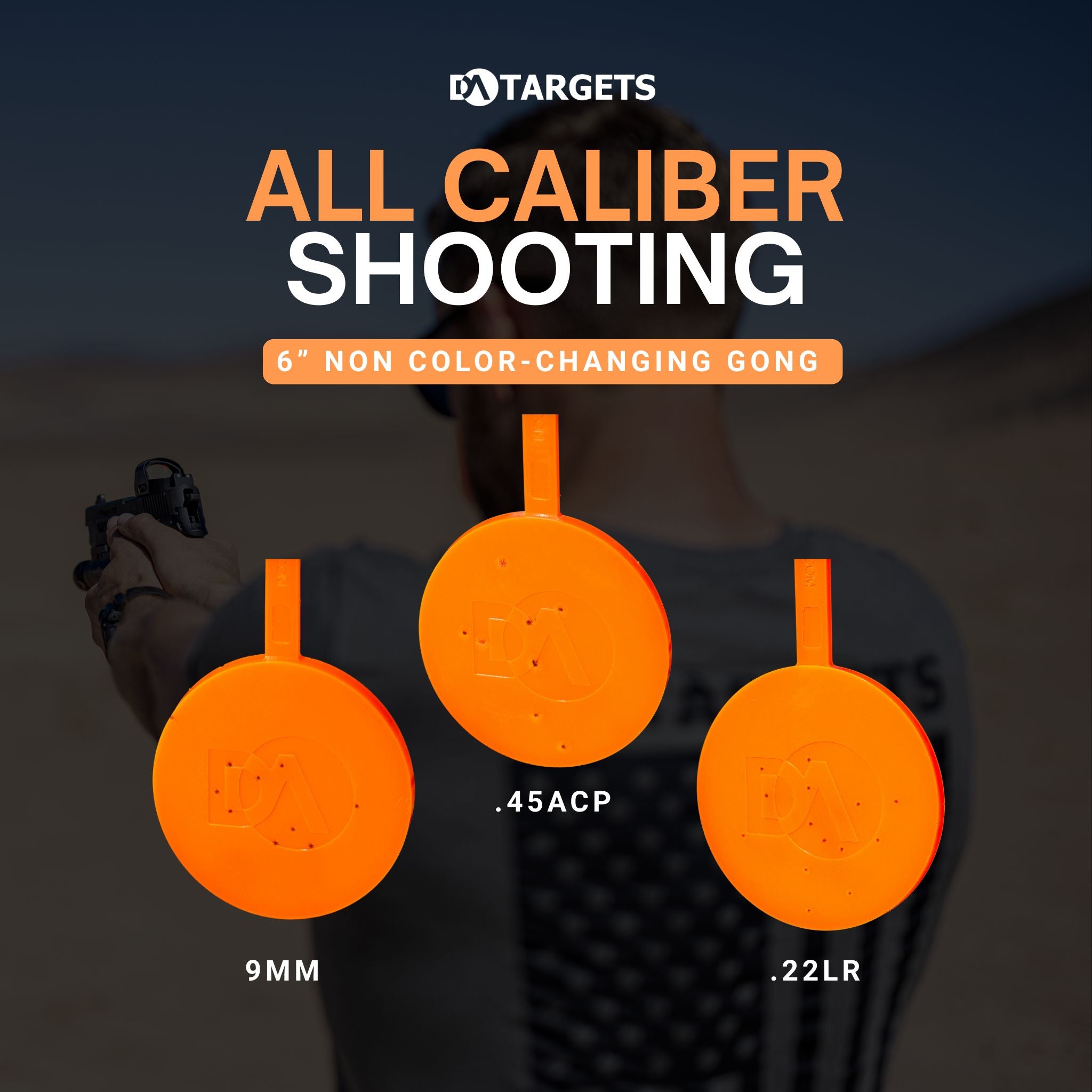 6" Gong Target Non-Color Changing