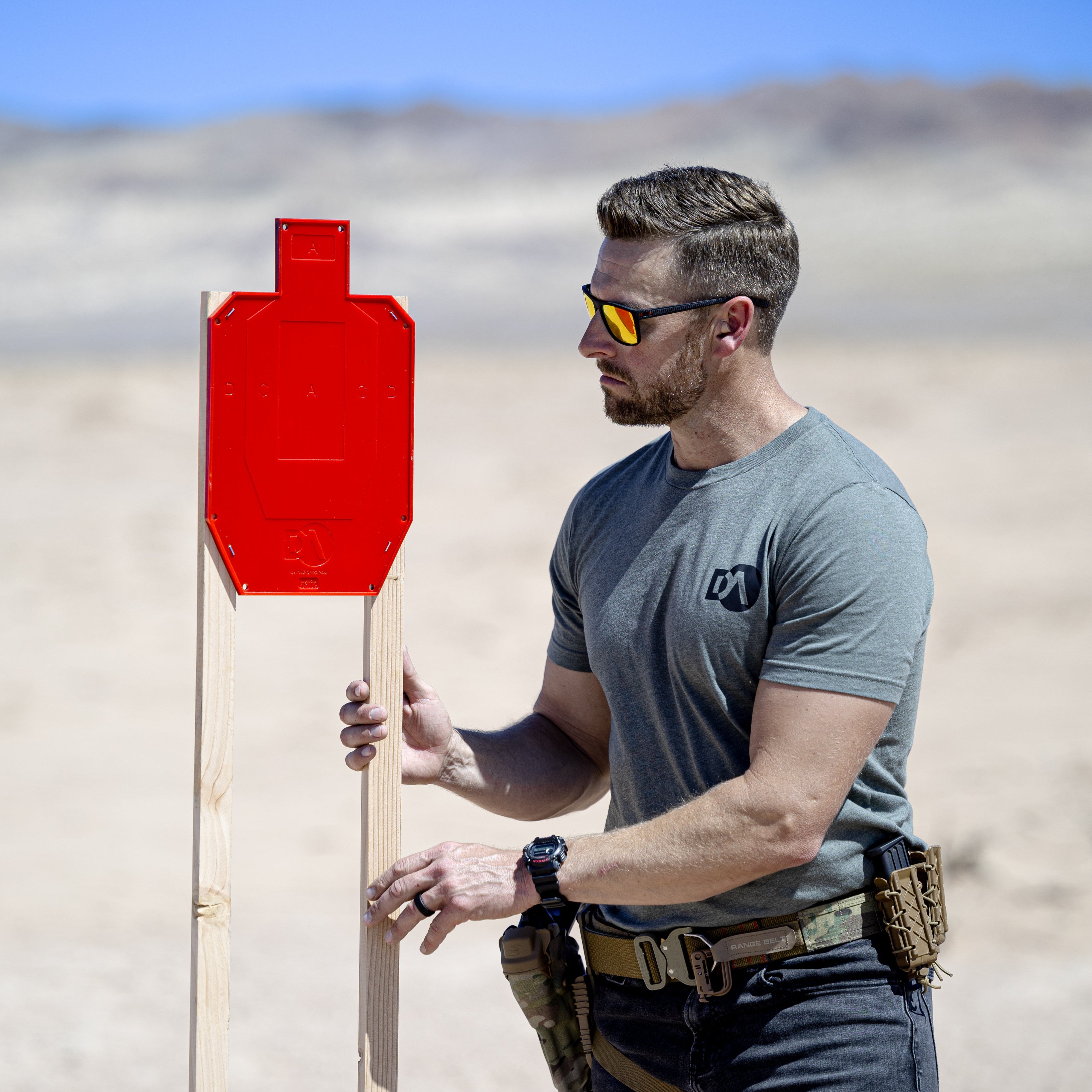 Changing Target Half-Size Silhouette Color Changing Shooting Targets | DA Targets