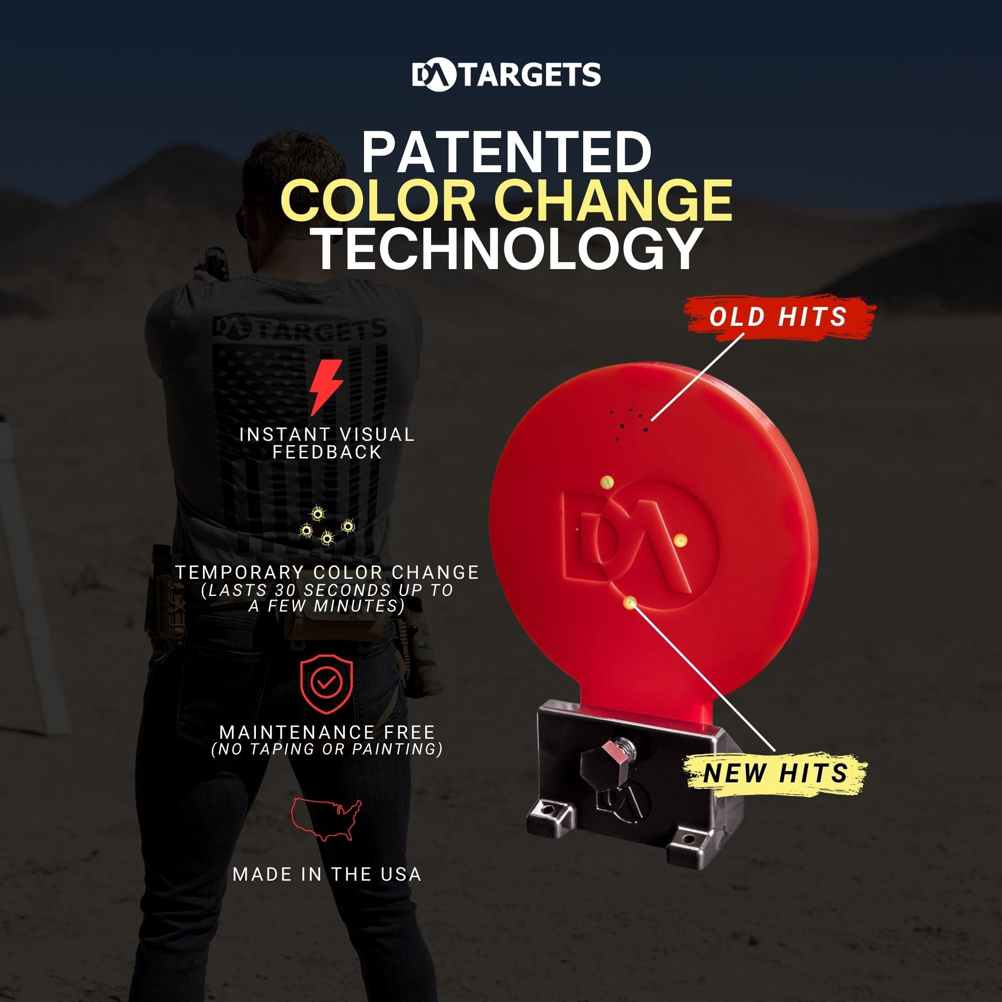 6” Knockdown Color-Changing Target