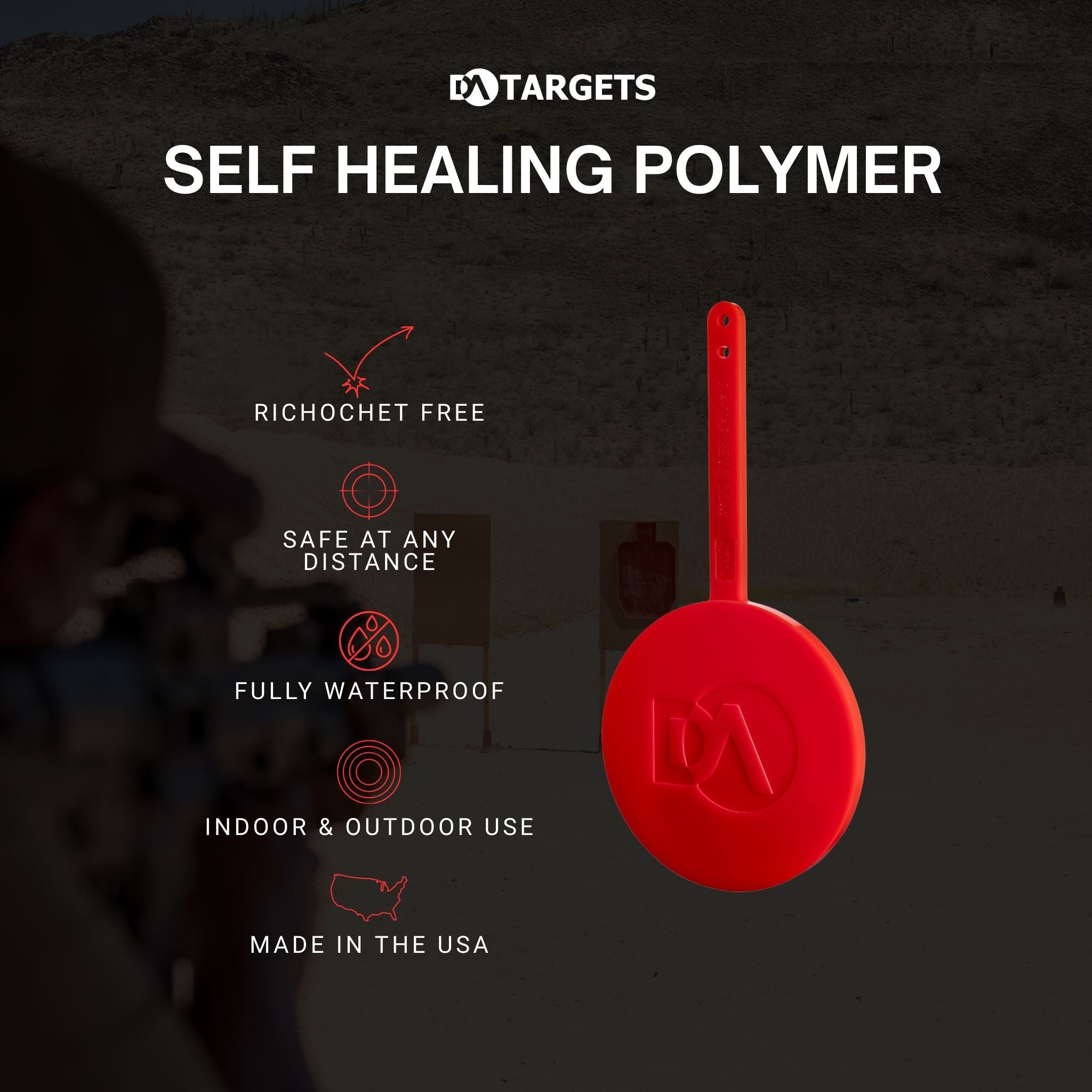 6” Gong Color-Changing Target