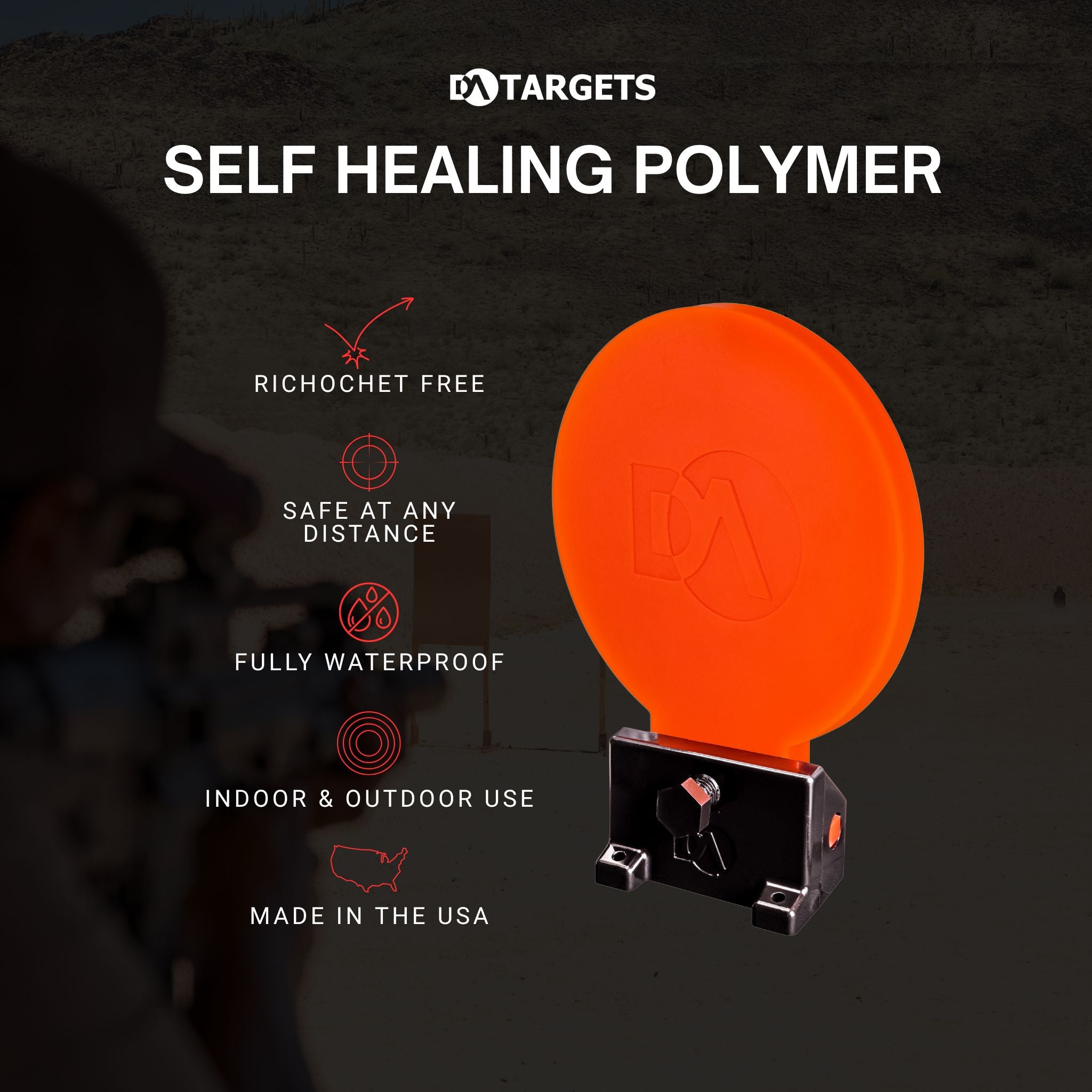 6" Knockdown Target Non-Color Changing