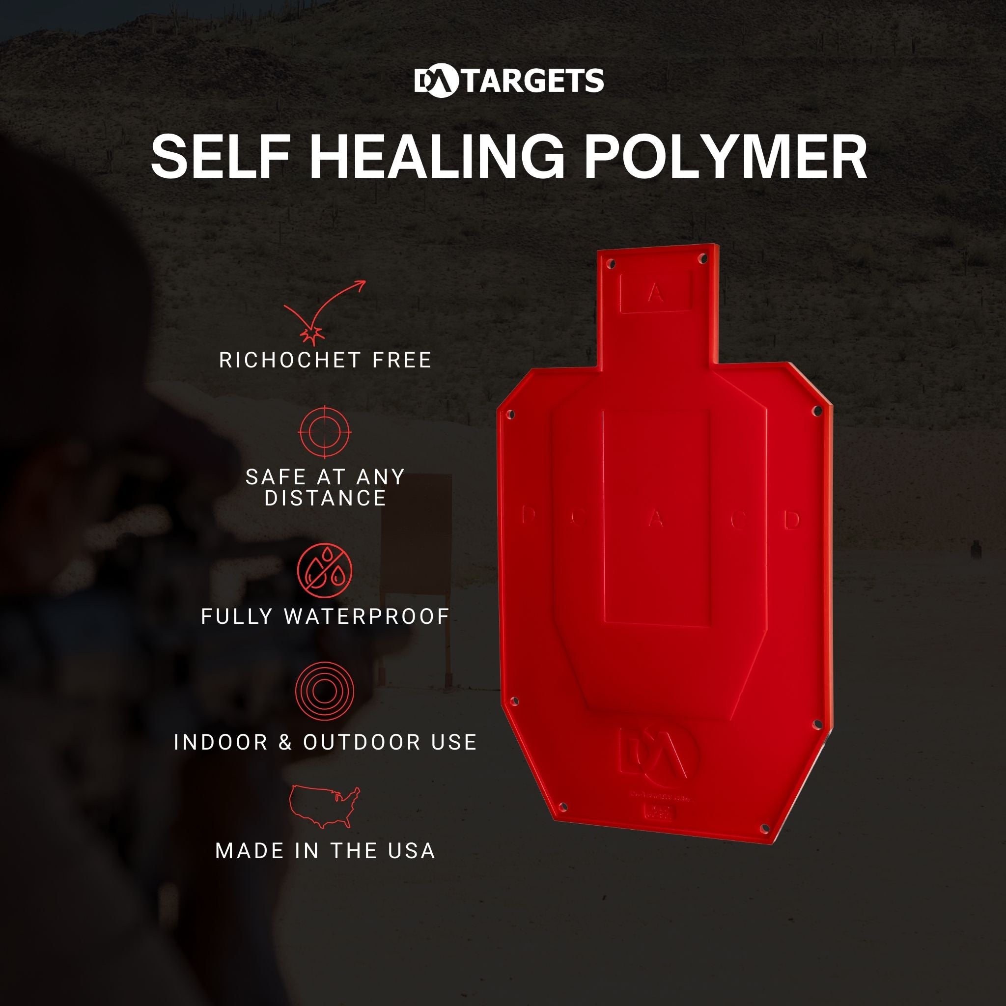Half-Size Silhouette Color-Changing Target