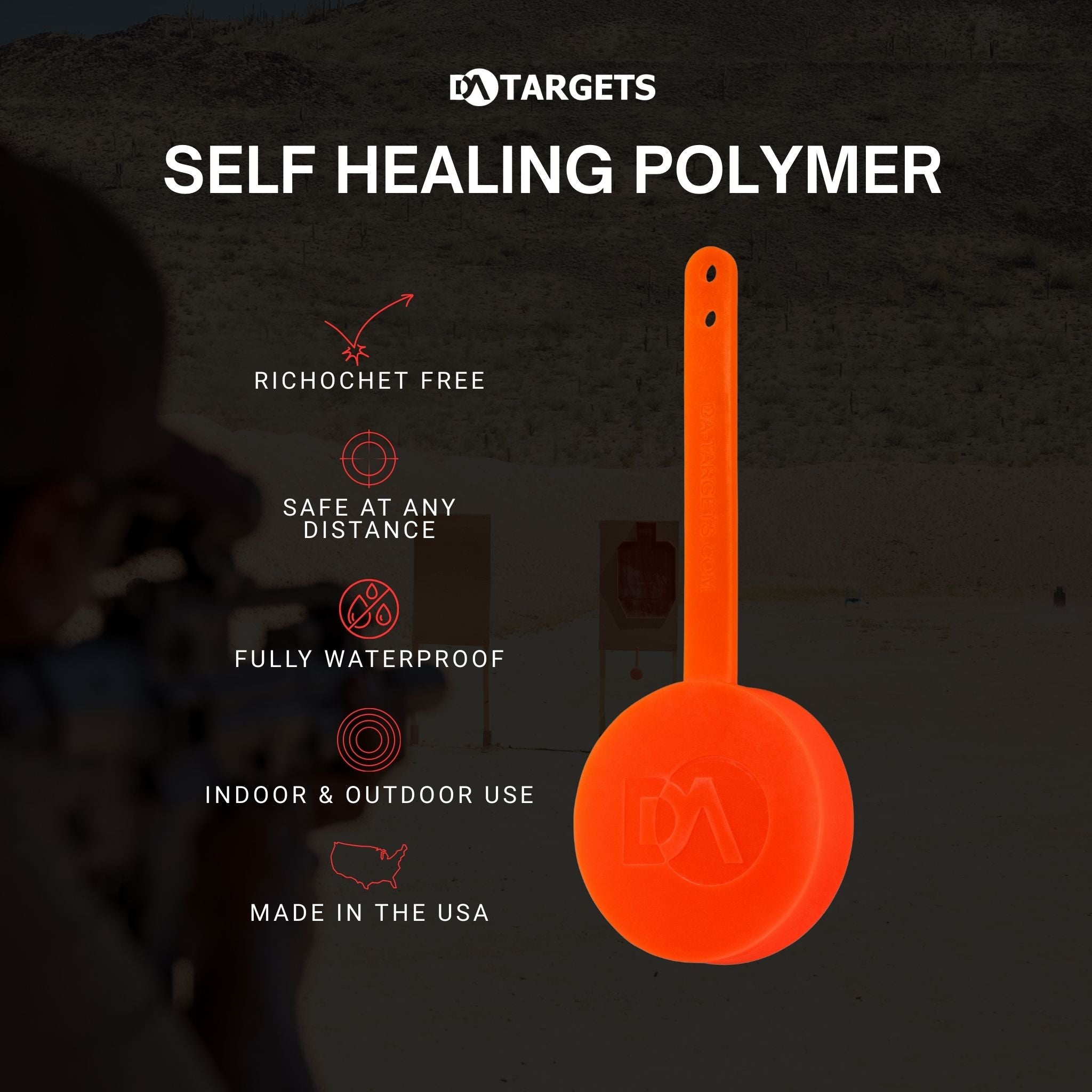 4" Gong Target Non-Color Changing