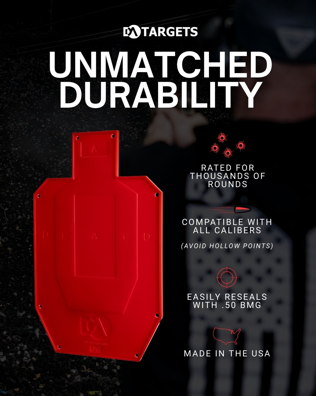Half-Size Silhouette Color-Changing Target
