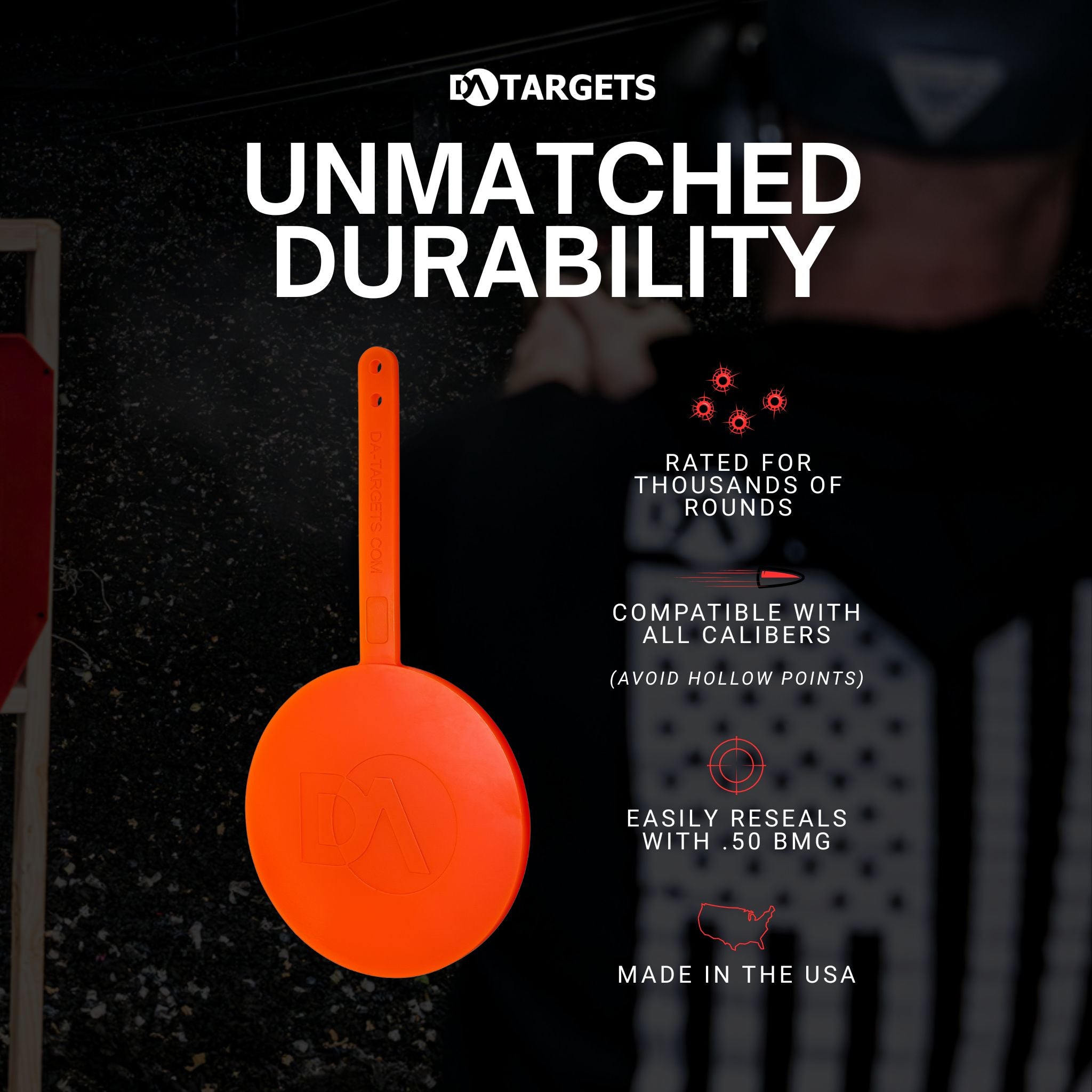 6" Gong Target Non-Color Changing