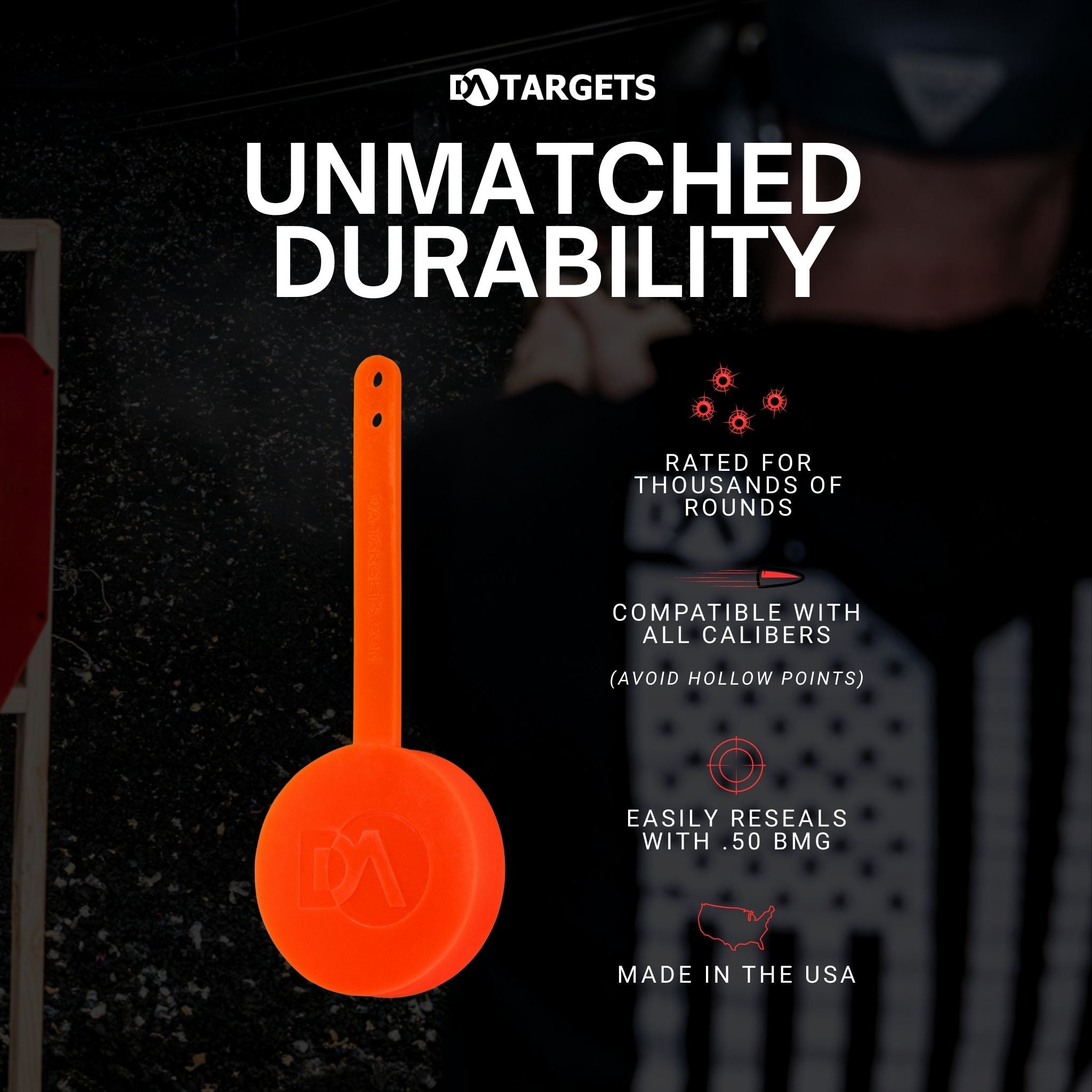 4" Gong Target Non-Color Changing