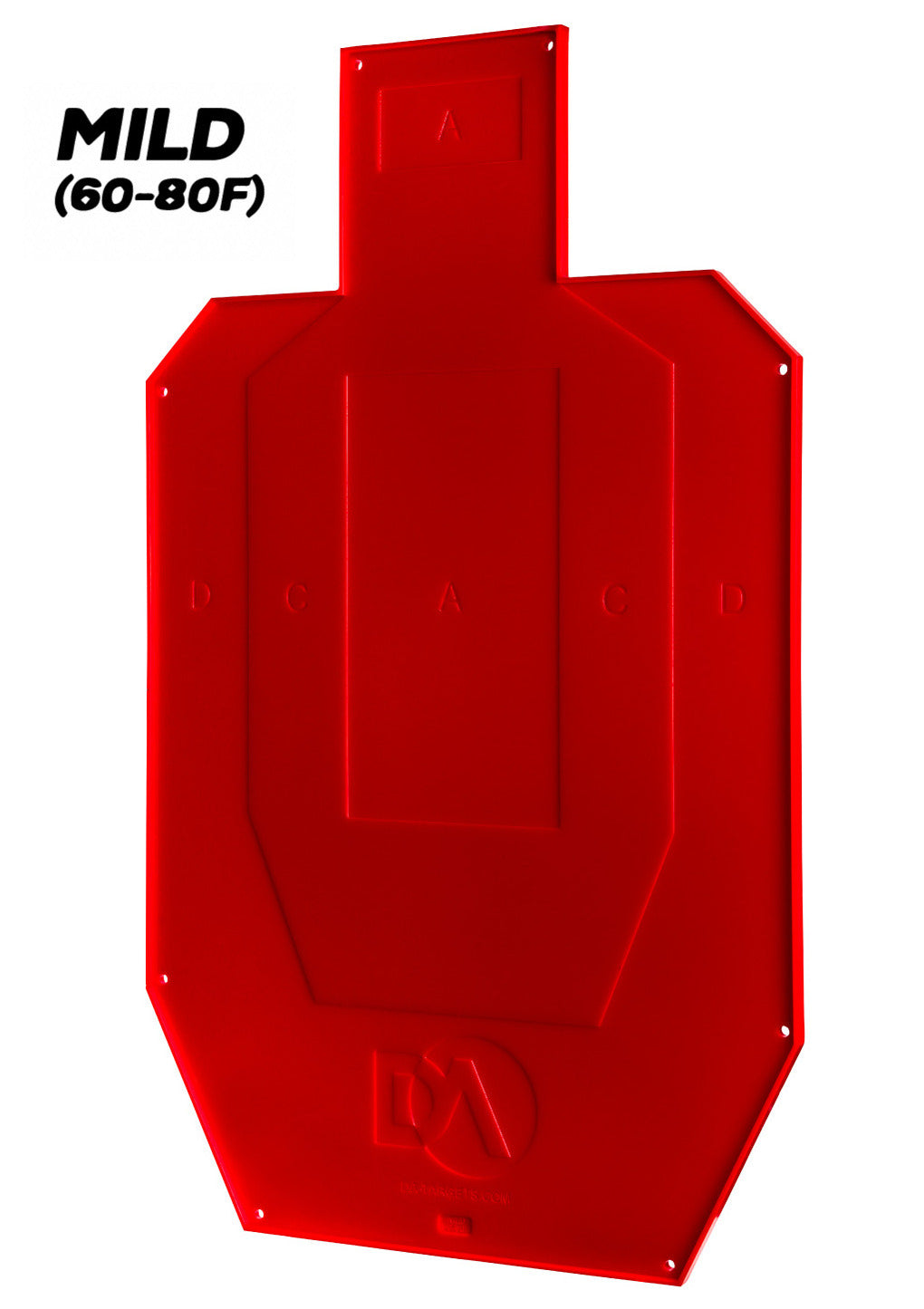 Full-Size Silhouette Target, Self-Healing, Color Changing — DA Targets